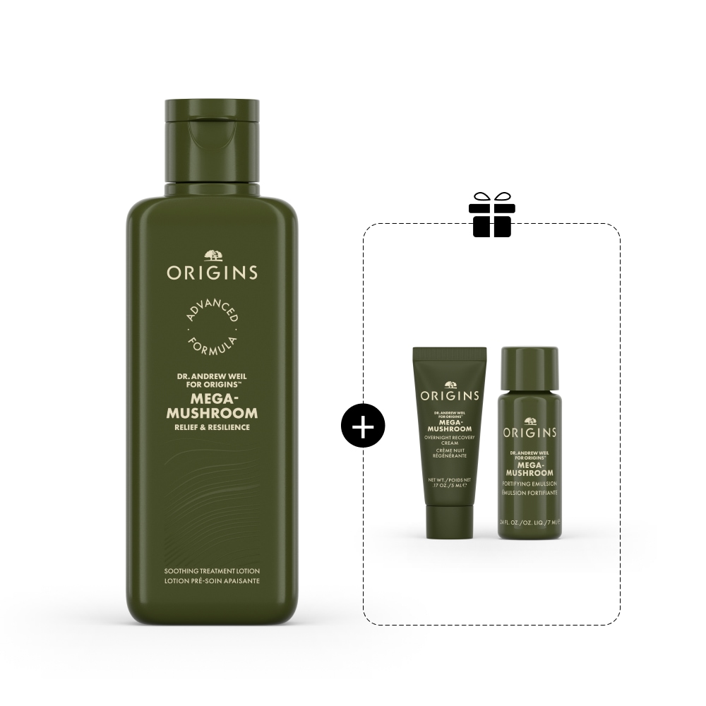 Mega-Mushroom Calming Ritual Set 靈芝菇菌強韌舒緩套裝, 200ML, 5ML, 7ML